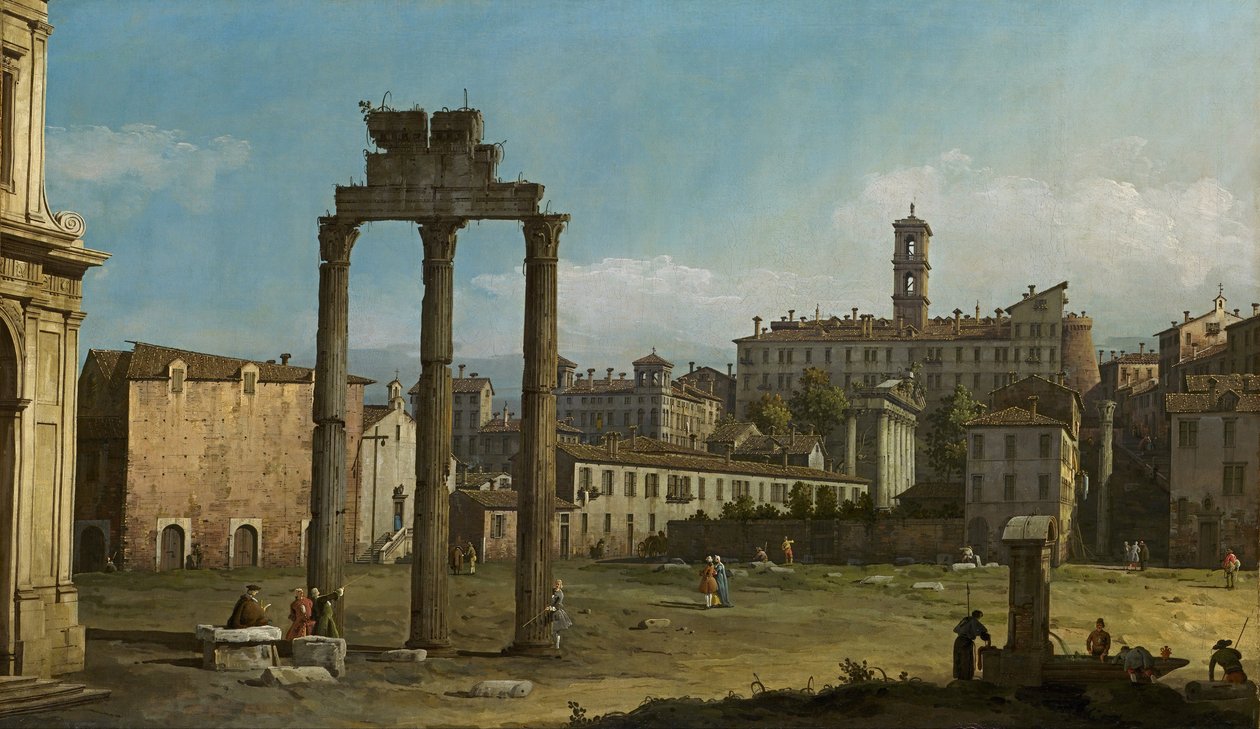 Ruins of the Forum, Rome av Bernardo Bellotto