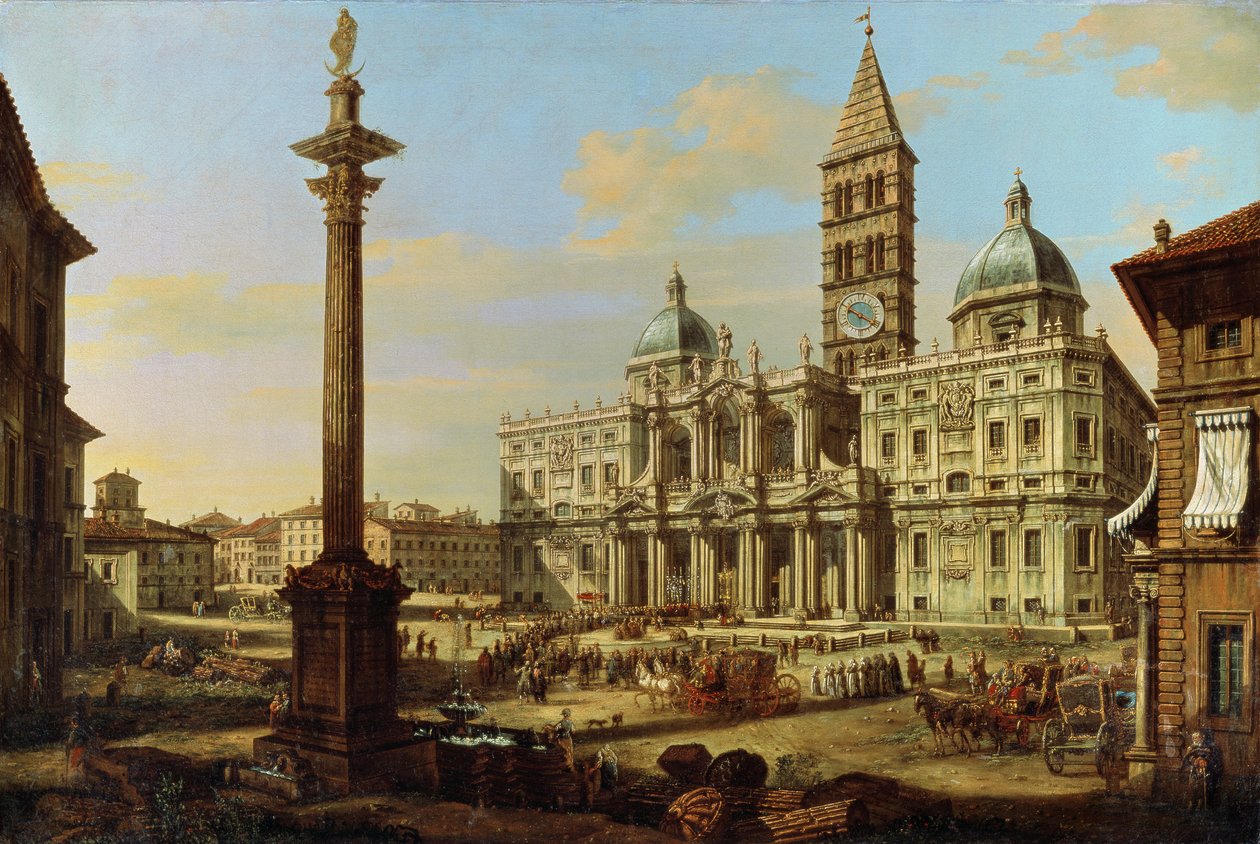 Santa Maria Maggiore, Rom, 1739 av Bernardo Bellotto