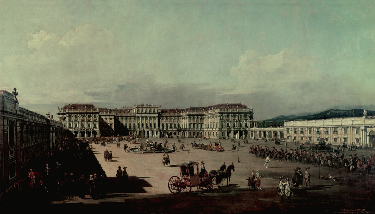 Schloss Schonbrunn, 1759-60 av Bernardo Bellotto