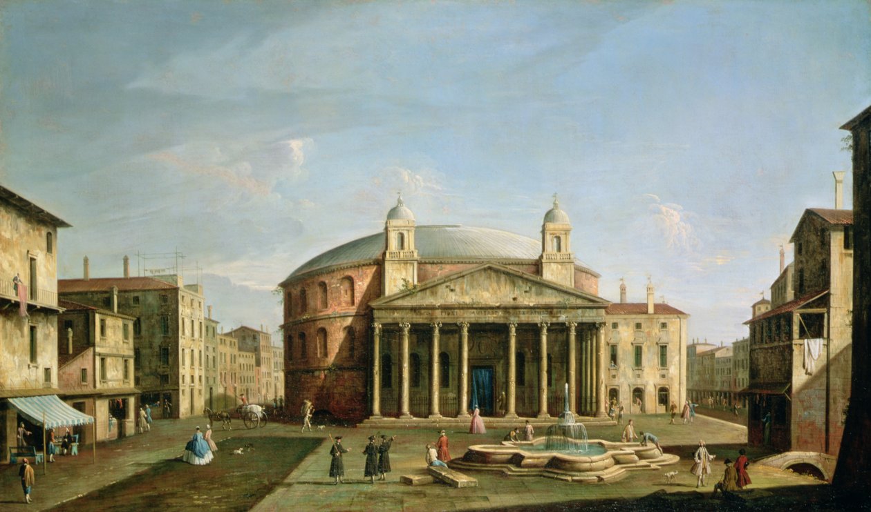 Pantheon i Romeswed av Bernardo Bellotto