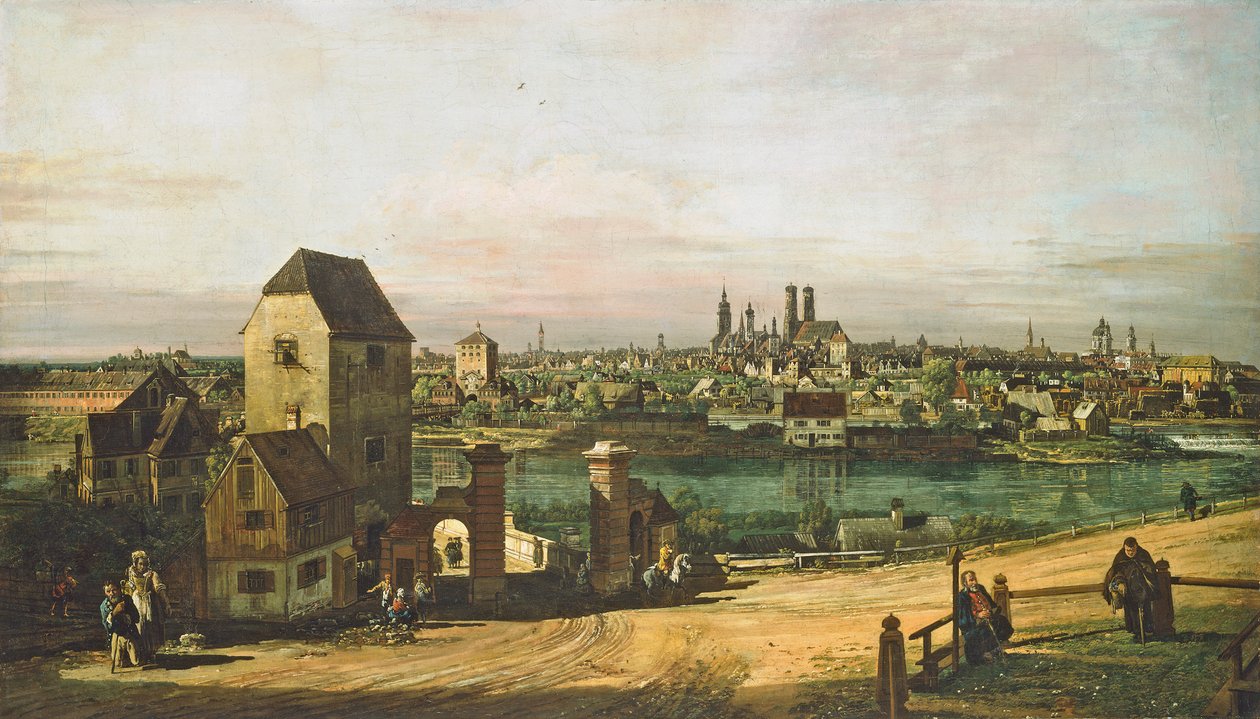 Vy över München, ca 1761 av Bernardo Bellotto