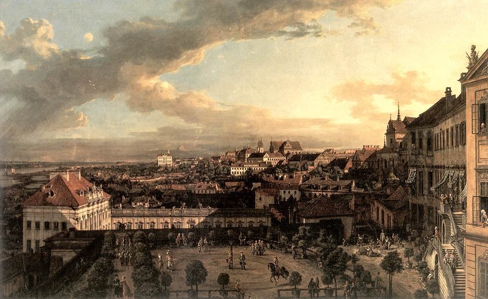 View of Warsaw from the Royal Palace av Bernardo Bellotto