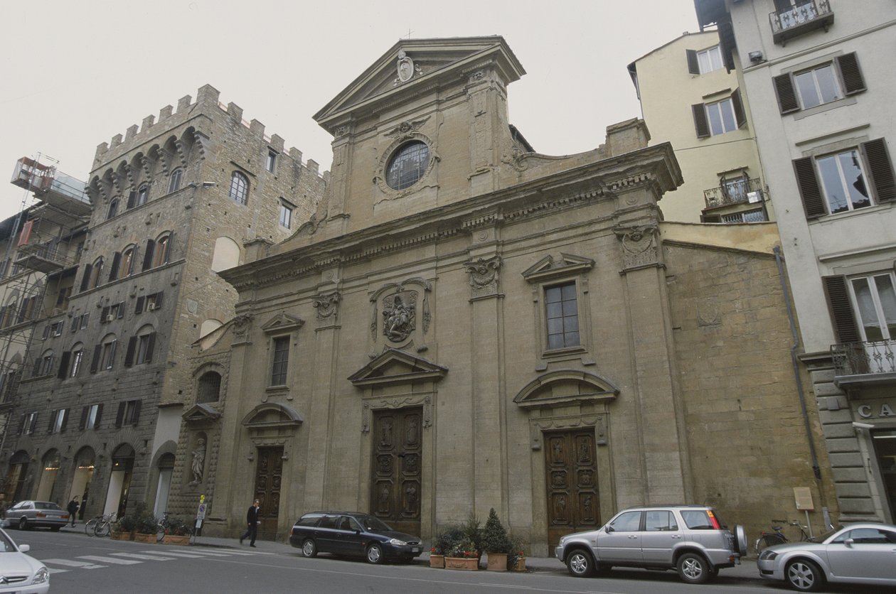 Santa Trinitas fasad, 1593-94 av Bernardo Buontalenti
