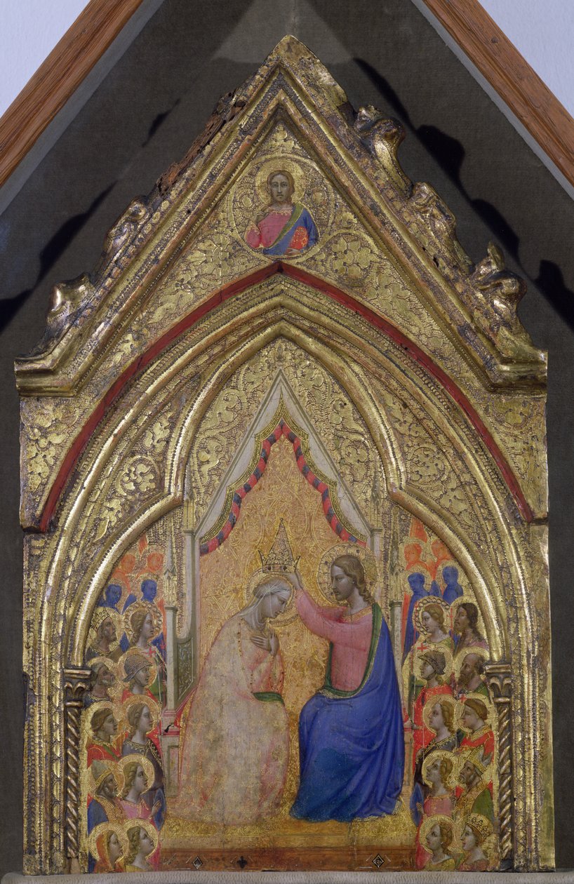 Jungfruns kröning (tempera på panel) av Bernardo Daddi