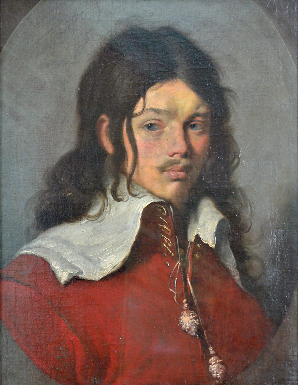 Ung man porträtt av Bernardo Strozzi