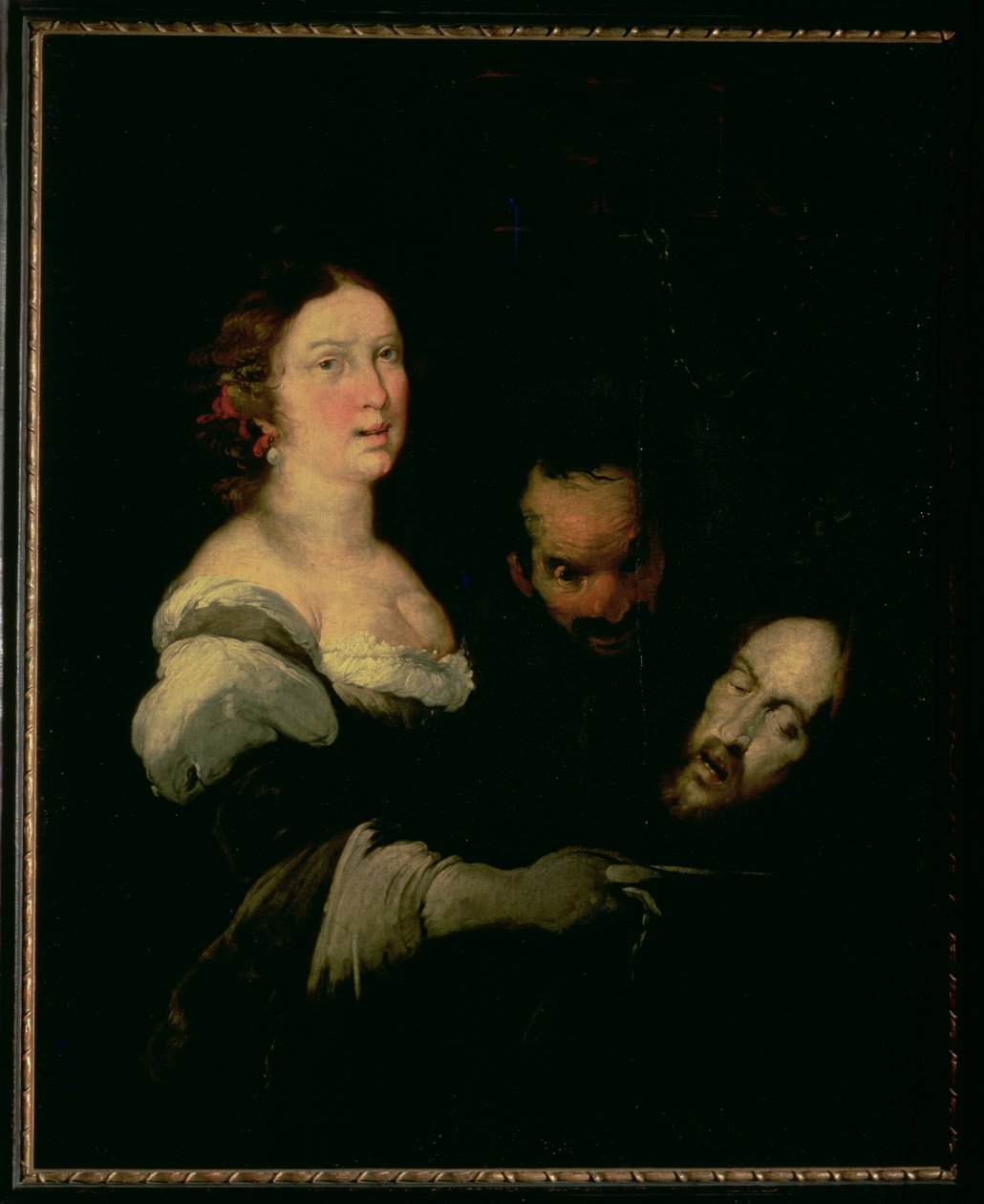 Salome med Johannes Döparens huvud, 1635 av Bernardo Strozzi