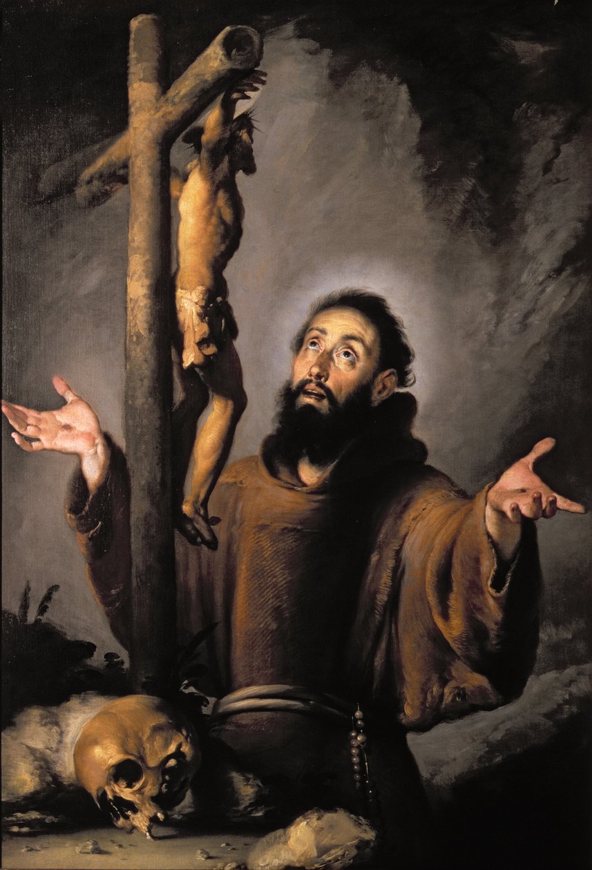St Franciskus av Bernardo Strozzi
