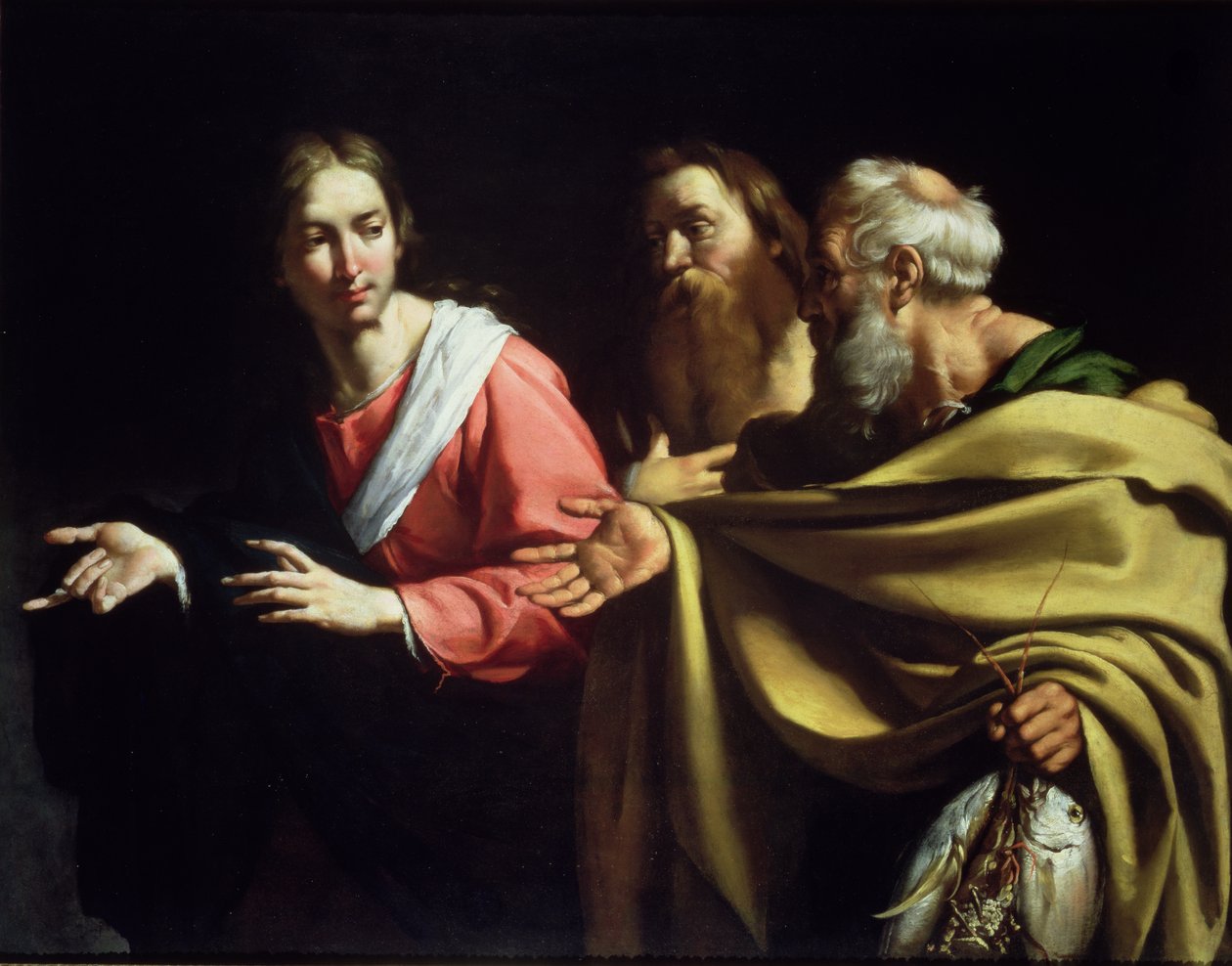 St. Peters och St. Andreas kallelse av Bernardo Strozzi