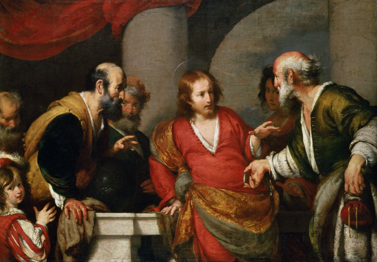 Hyllningspengar, c.1631 av Bernardo Strozzi