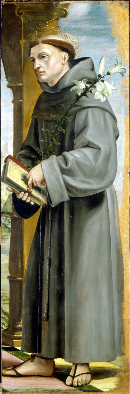 Sankt Antonius av Padua av Bernadino Zenale