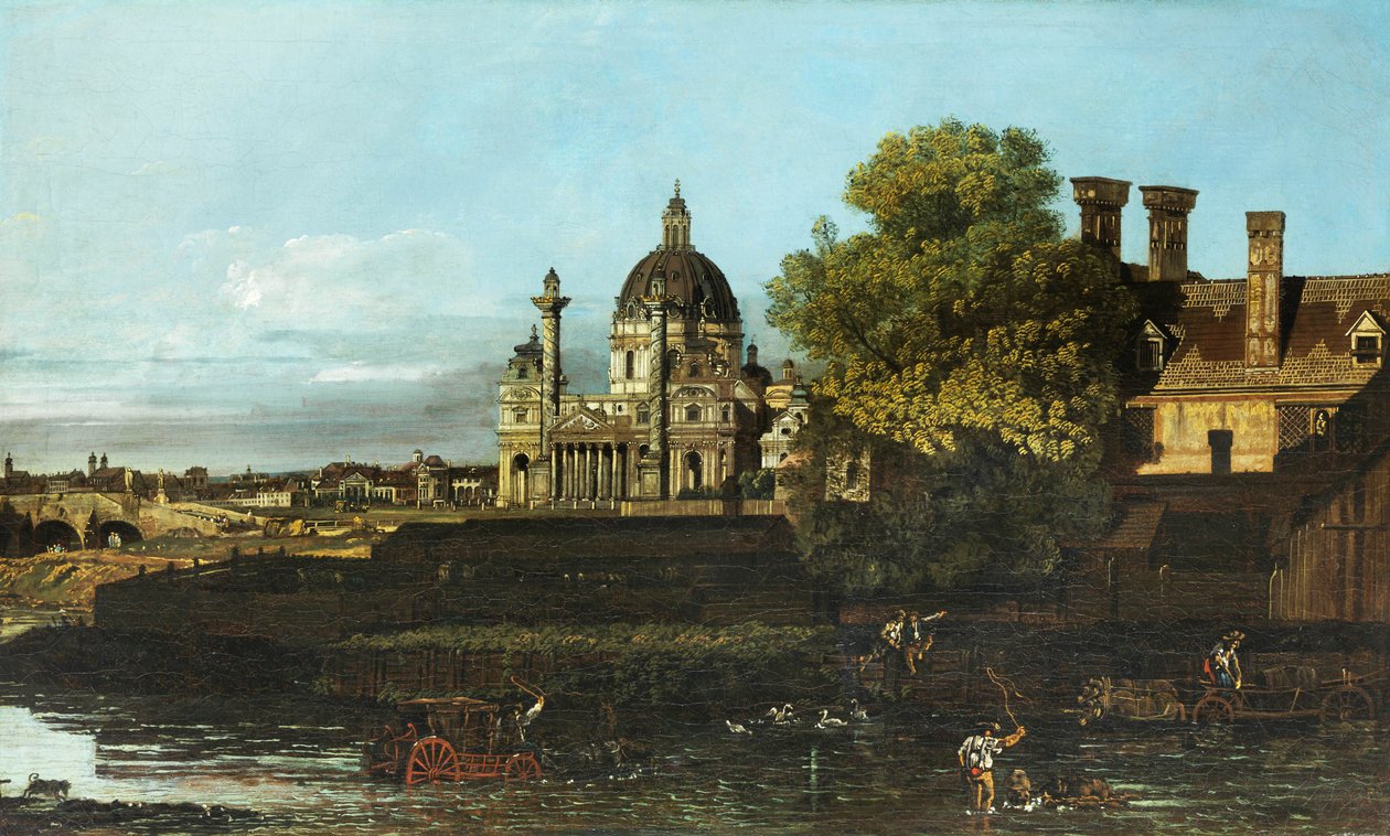 Bernardo Bellotto Wien Karlskirche av Bernardo Bellotto