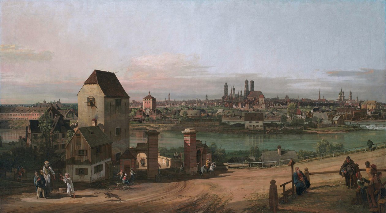 München från Haidhausen av Bernardo Bellotto