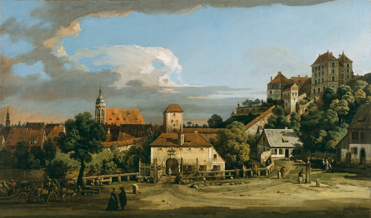 Pirna: The Obertor from the South, ca 1760 (olja på duk) av Bernardo Bellotto