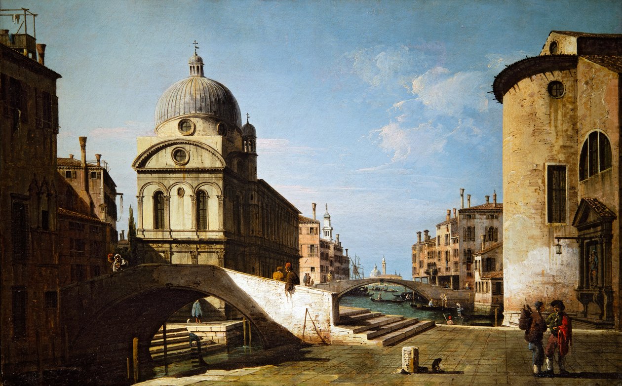 Santa Maria dei Miracoli med del av Santa Maria Nova, Venedig av Bernardo Bellotto