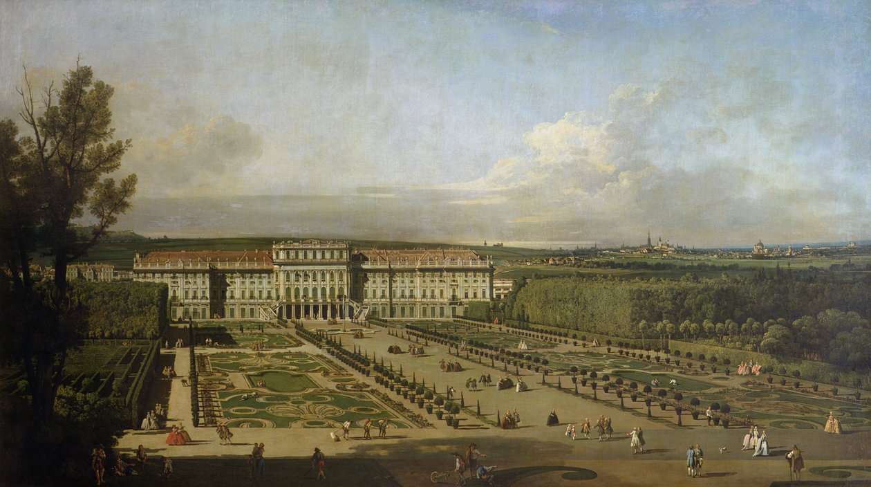 Schönbrunn slott och trädgårdar, 1759-61 av Bernardo Bellotto