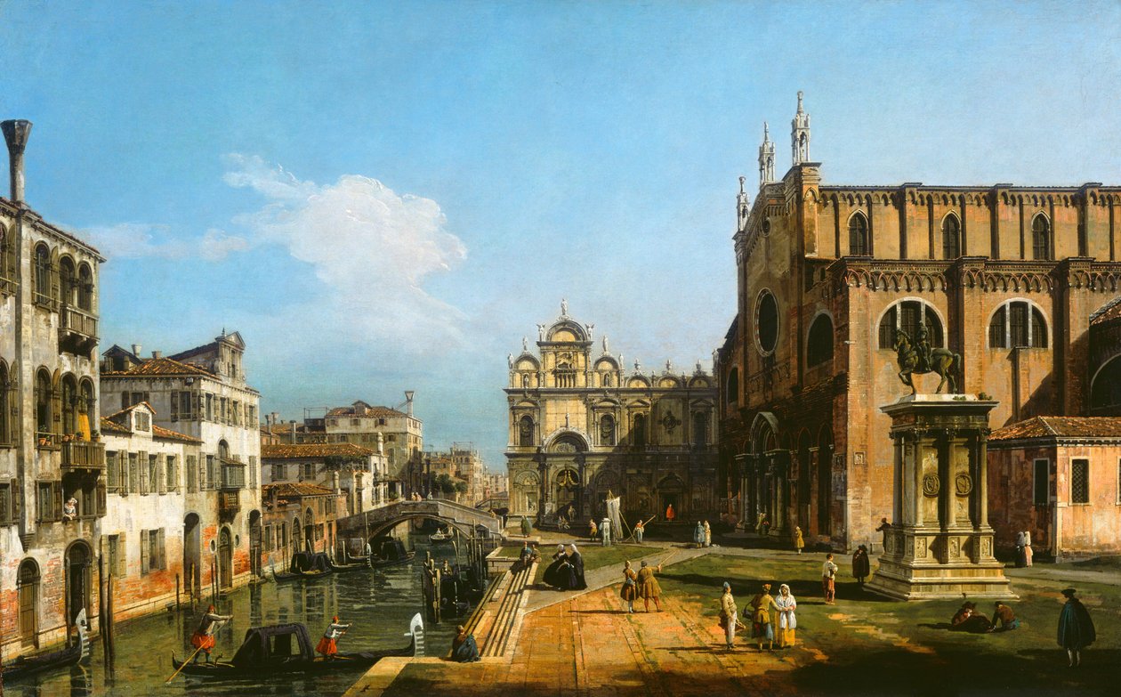 Campo di SS. Giovanni e Paolo, Venedig, 17431747. av Bernardo Bellotto
