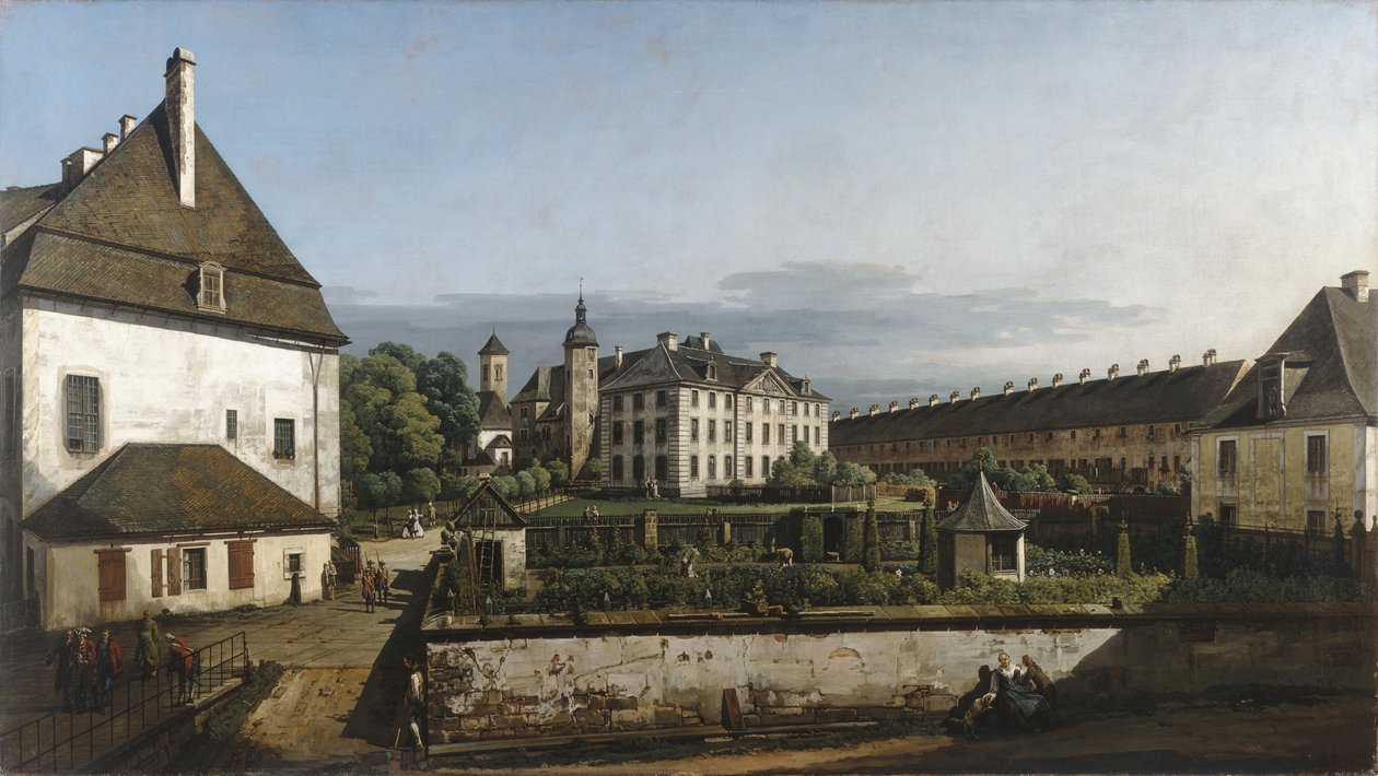 Konigsteins fästning: Innergård med Brunnenhaus av Bernardo Bellotto