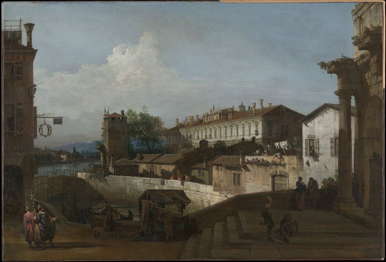 Låset vid Dolo av Bernardo Bellotto