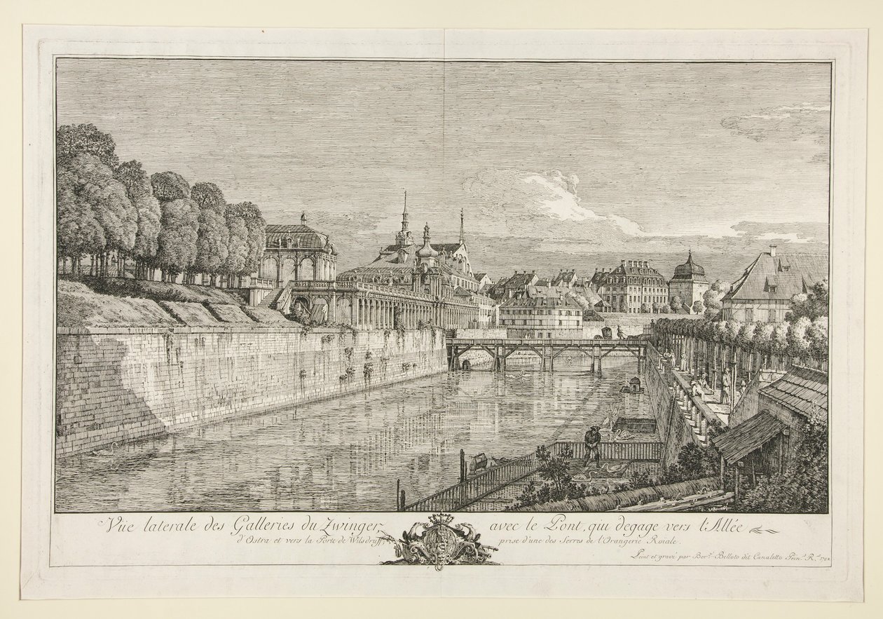 Utsikt över Zwinger, Dresden av Bernardo Bellotto