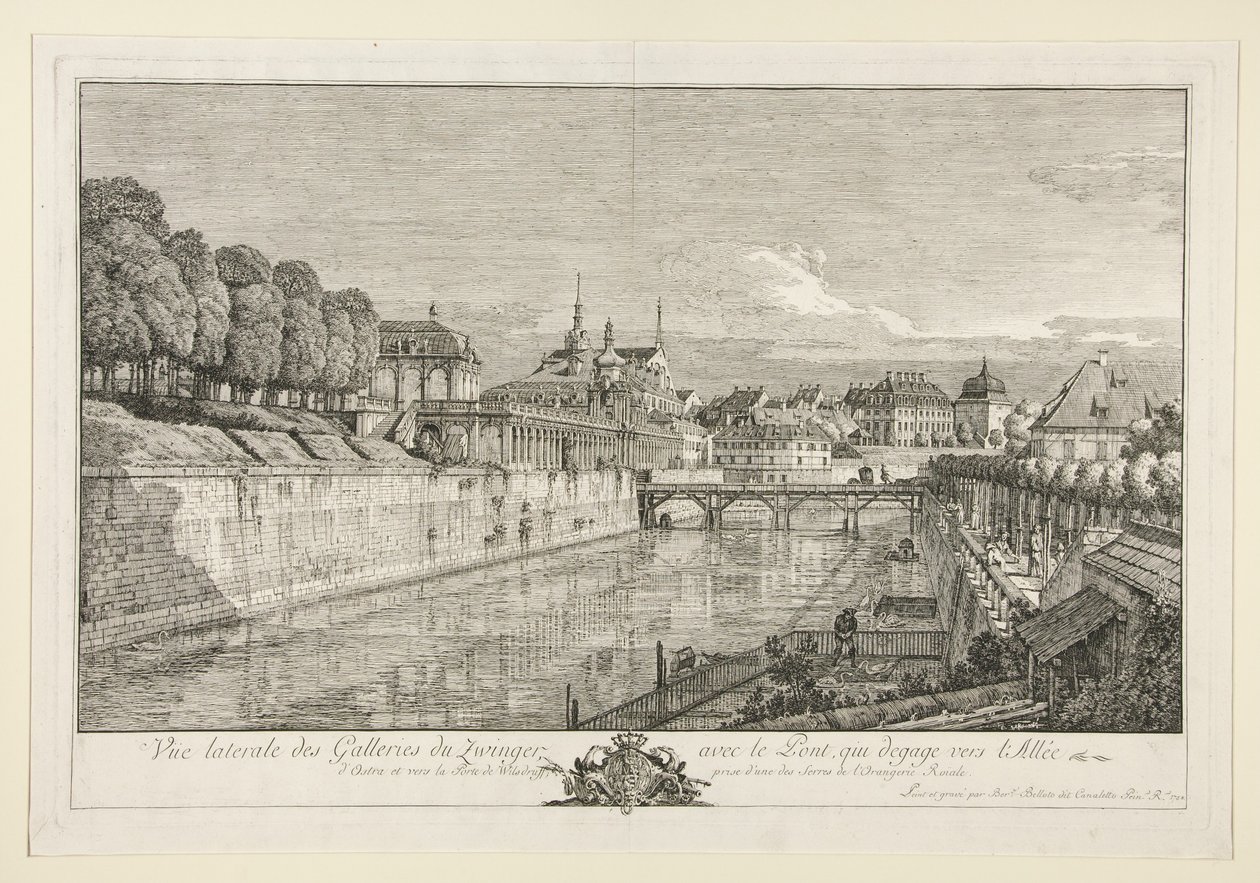 Vy över Zwinger, Dresden av Bernardo Bellotto
