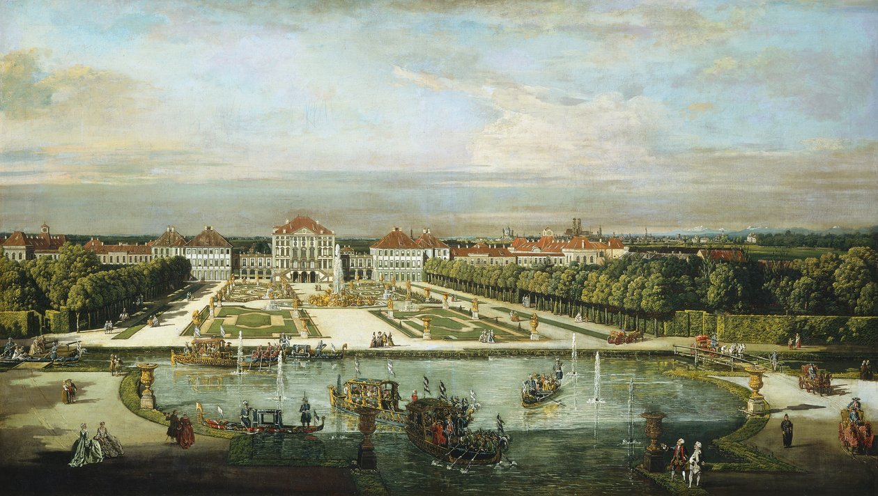 Nymphenburg Palace, München av Bernardo Bellotto and Workshop