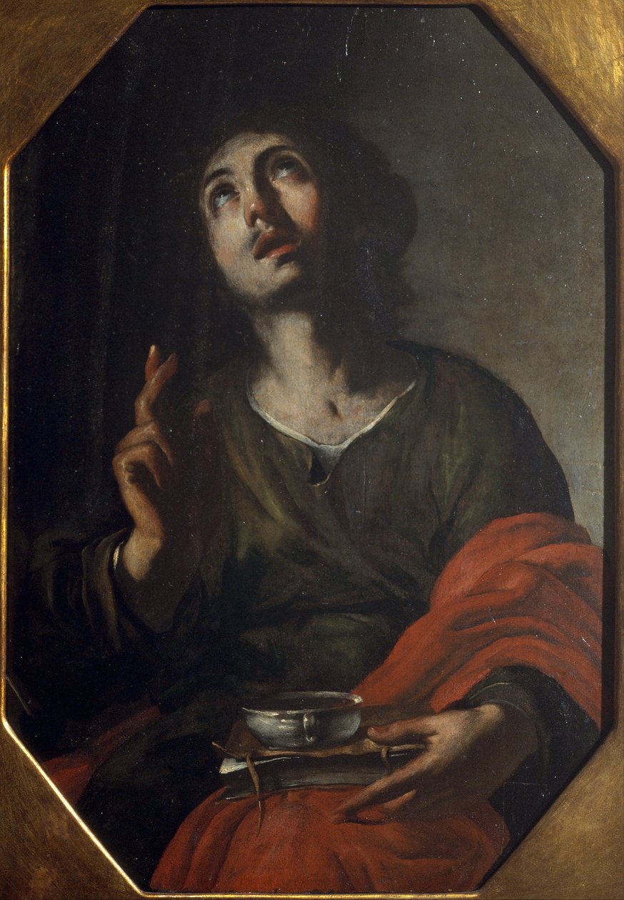 Saint John the Evangelist av Bernardo Cavallino