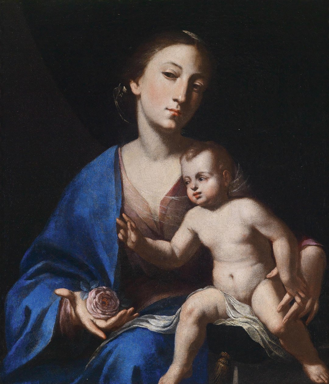 Jungfru Maria med barnet av Bernardo Cavallino