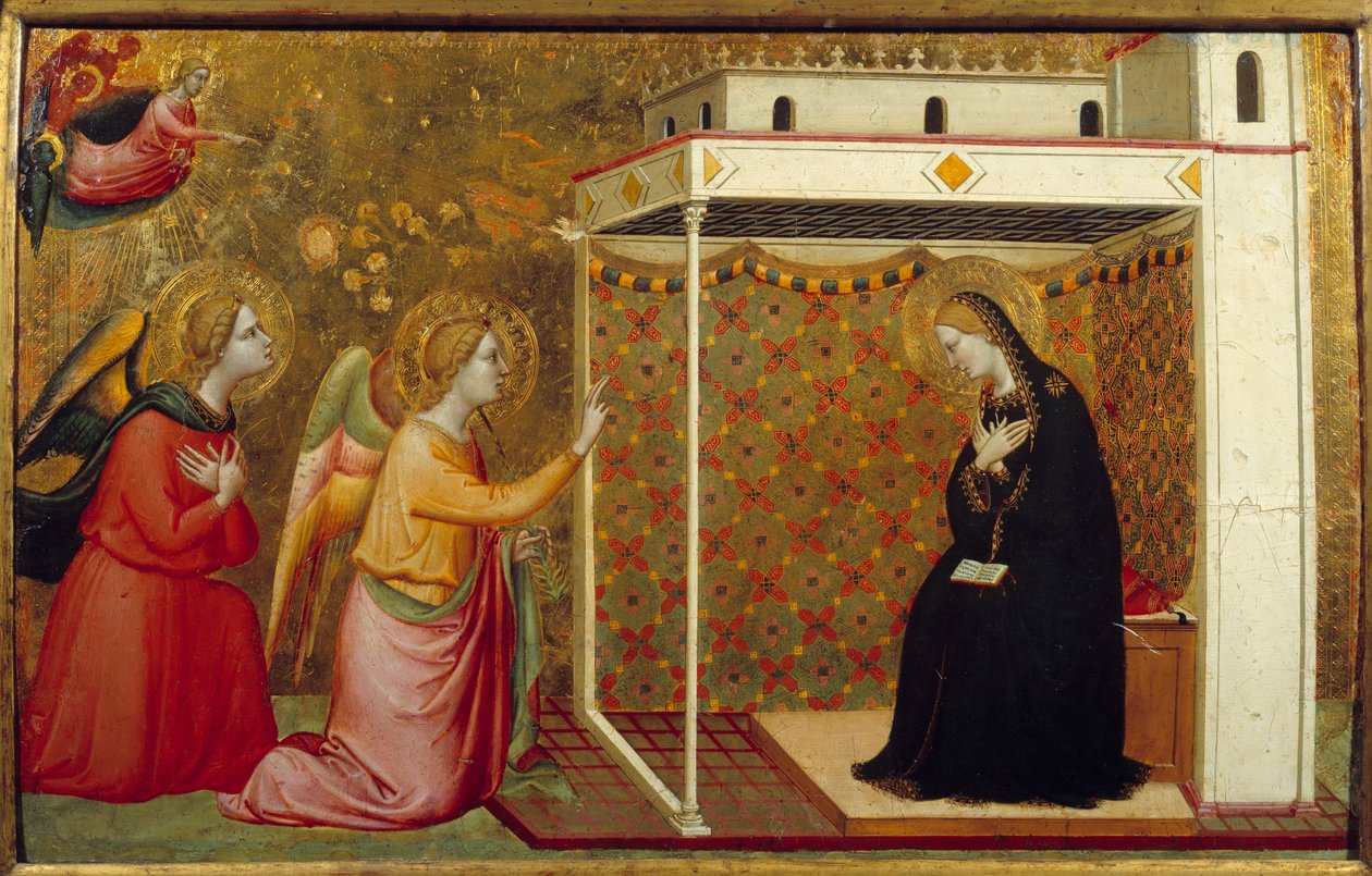 Kungörelse. Målning av Bernardo Daddi (? - 1355) Ec. Ital. av Bernardo Daddi