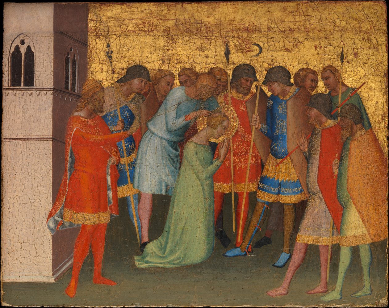 Saint Reparata som förbereds för avrättning, c.1327-48 (tempera på trä) av Bernardo Daddi