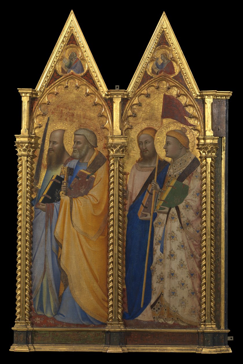 De heliga Petrus och Paulus av Bernardo Daddi