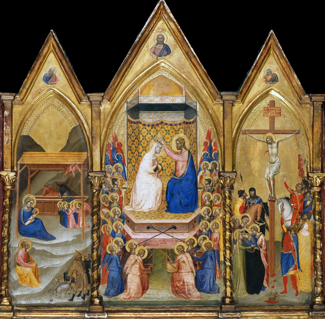 Triptyk altartavla av Bernardo Daddi