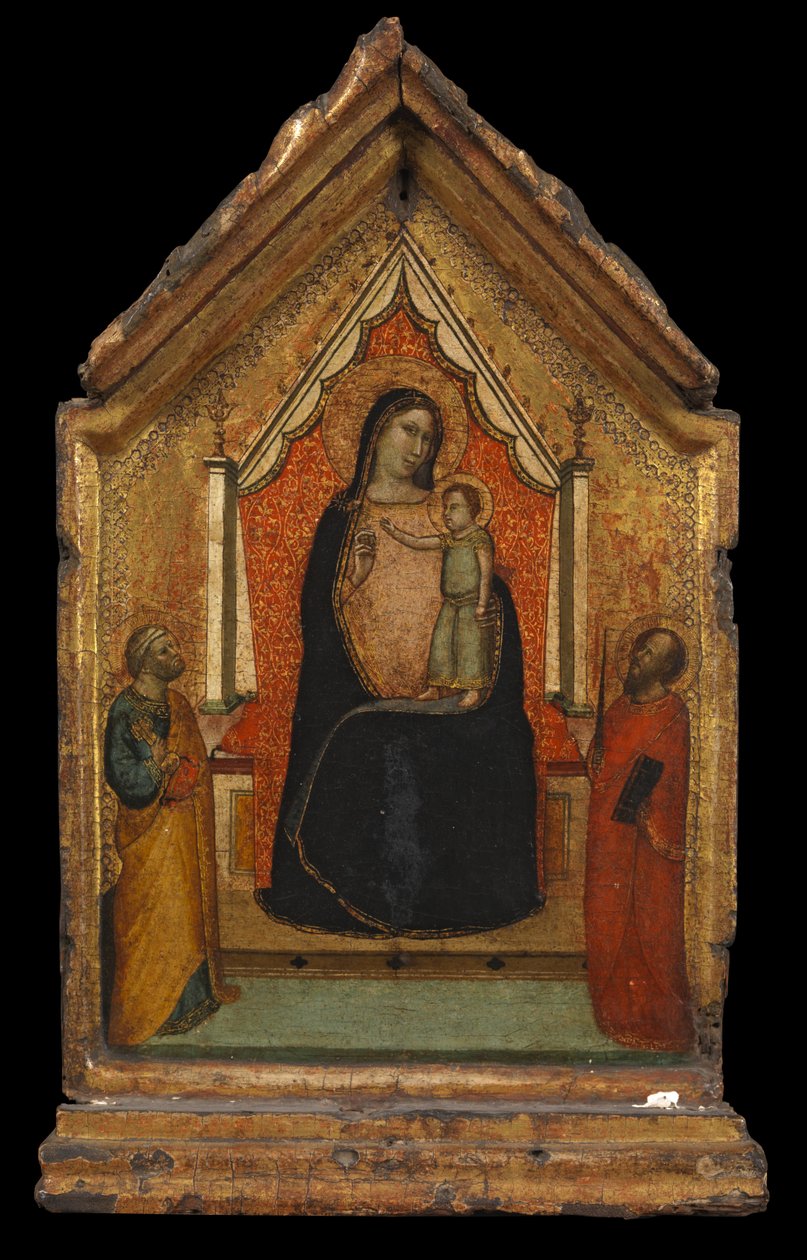 Jungfru och barn med Sankt Peter och Sankt Paulus, c.1340 av Bernardo Daddi