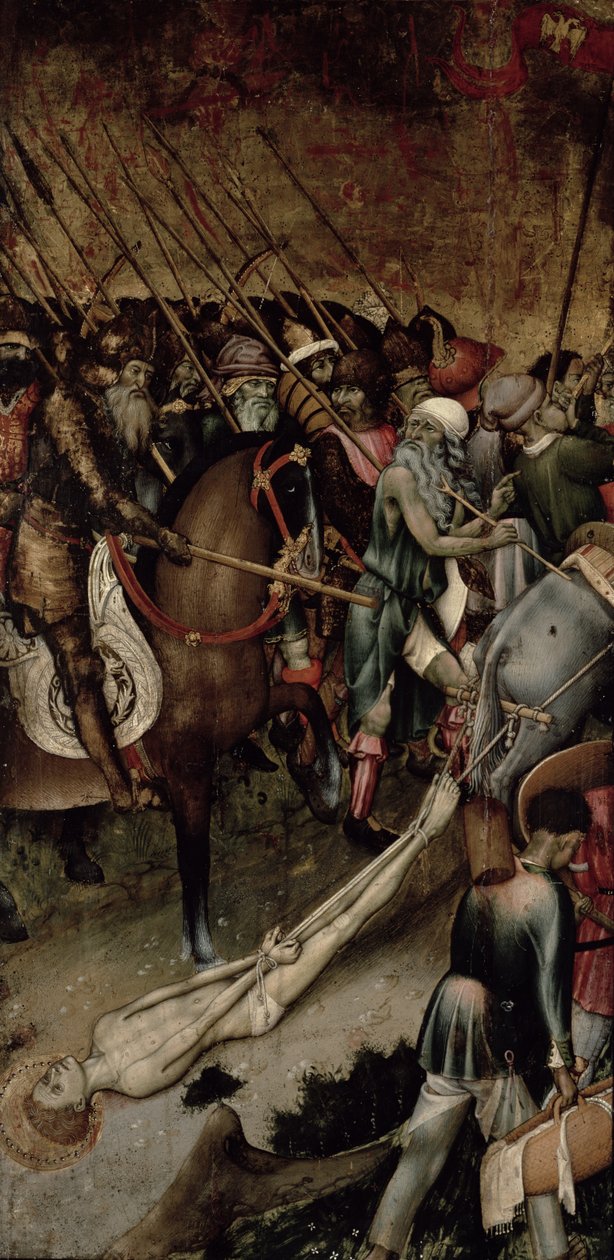 The Martyrdom of St. George, ca 1435 (olja på panel) av Bernardo Martorell