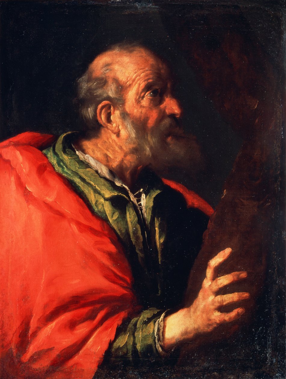 Chef för en gammal man aposteln Petrus, 1600-talet av Bernardo Strozzi