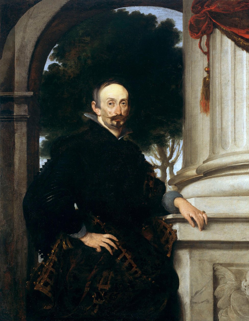 Porträtt av Giovanni Battista Brignole av Bernardo Strozzi