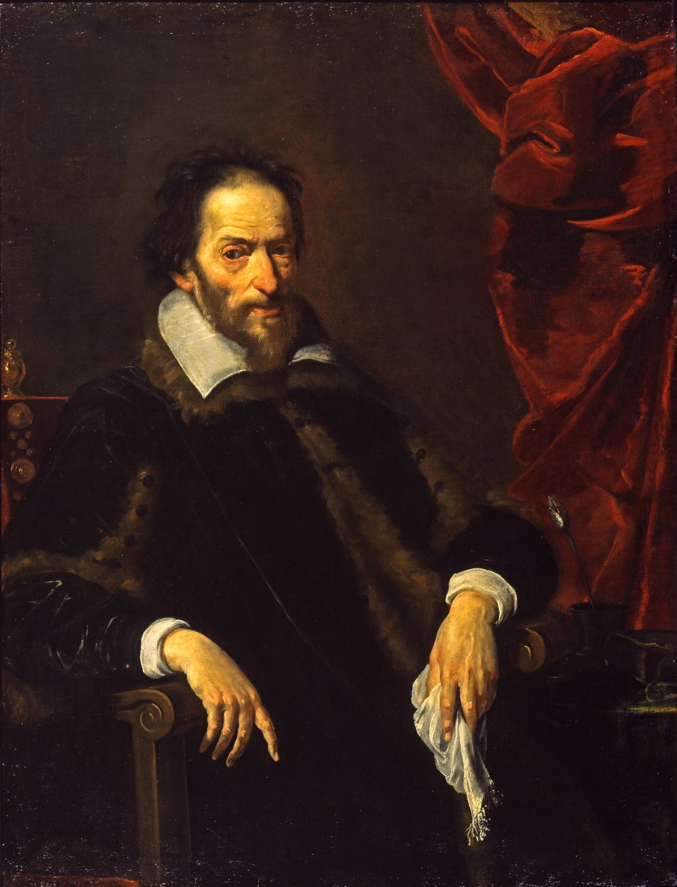 Porträtt av en gentleman, ca 1625-1632 av Bernardo Strozzi