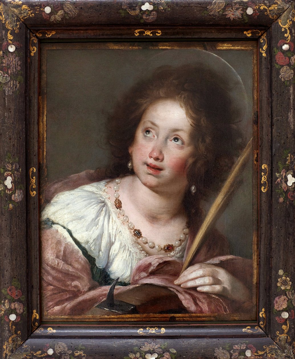 Sankta Katarina av Alexandria (ca 290- martyr 307). Målning av Bernardo Strozzi, känd som Cappucino (1581-1644), olja på duk, före 1630. Italiensk konst 1600-talet. Staatsgalerie, Stuttgart (Tyskland). av Bernardo Strozzi
