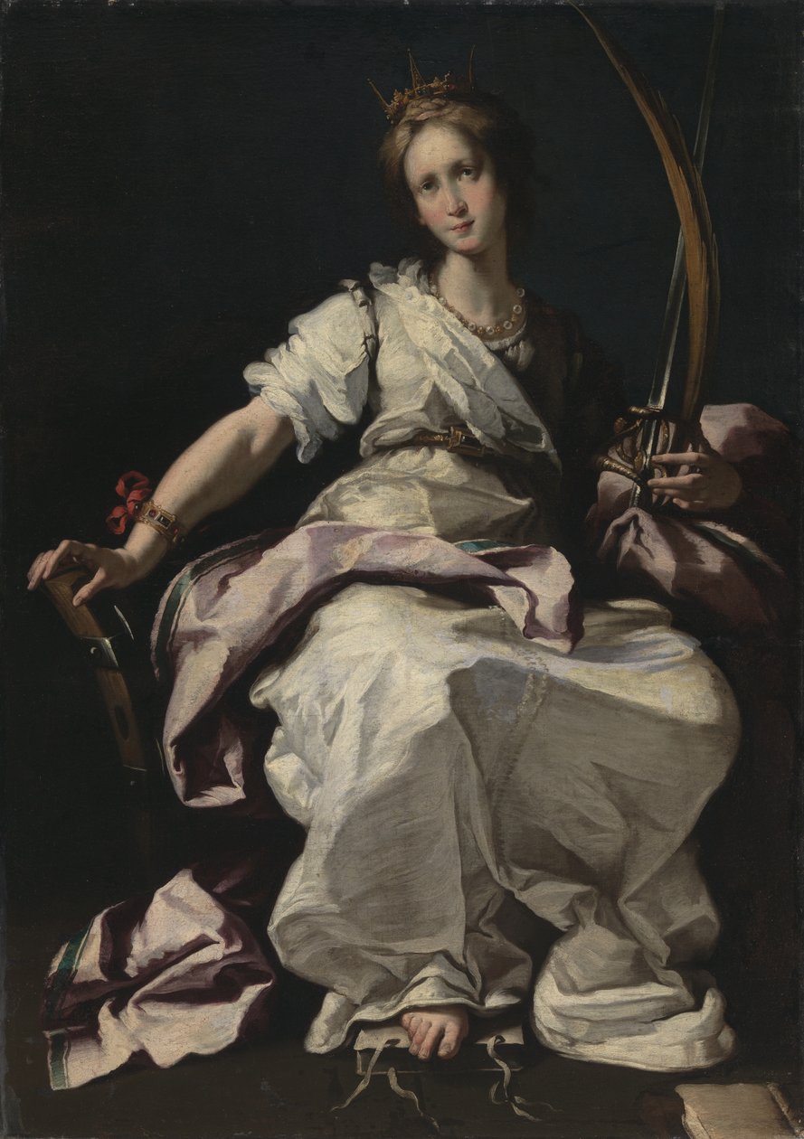 Heliga Katarina av Alexandria av Bernardo Strozzi