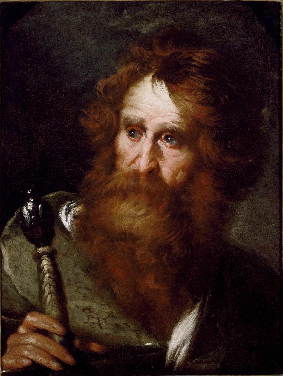 Saint Paul-målning av Bernardo Strozzi (1581-1644) Genes Gallery of Palazzo Rosso av Bernardo Strozzi