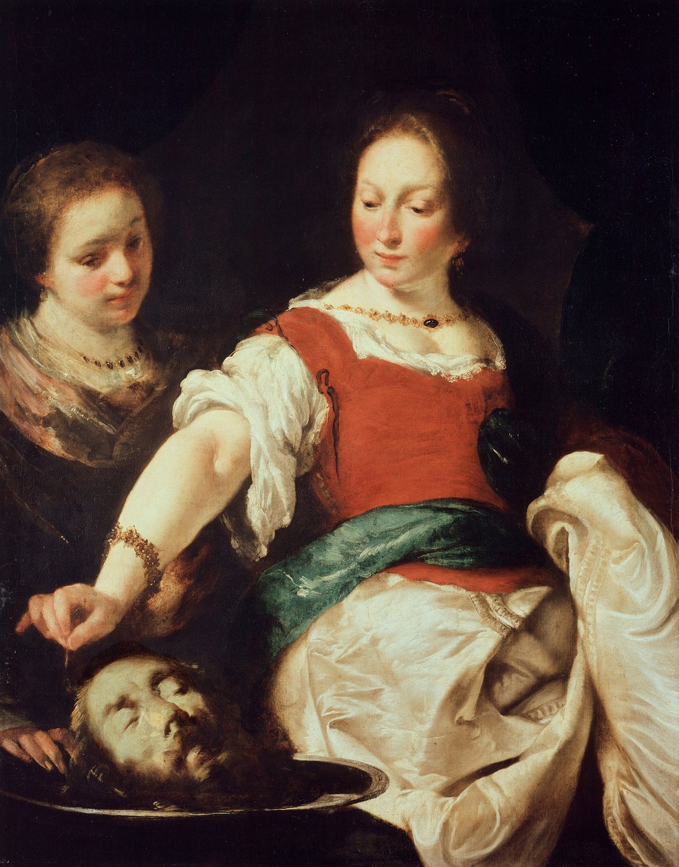 Strozzi, Bernardo (1581-1644) Salome Olja på duk efter 1630 statsmuseer, Berlin 124x94 av Bernardo Strozzi