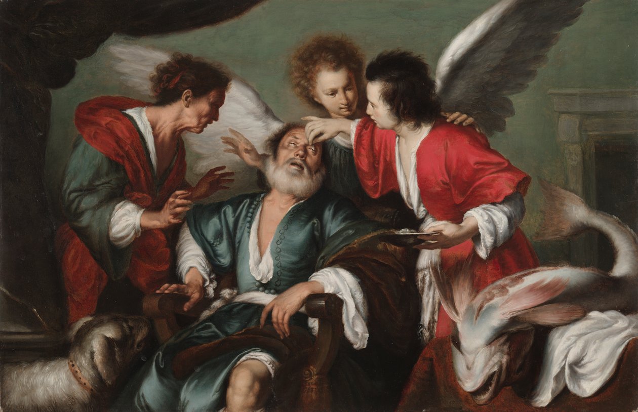 Helande av Tobit av Bernardo Strozzi