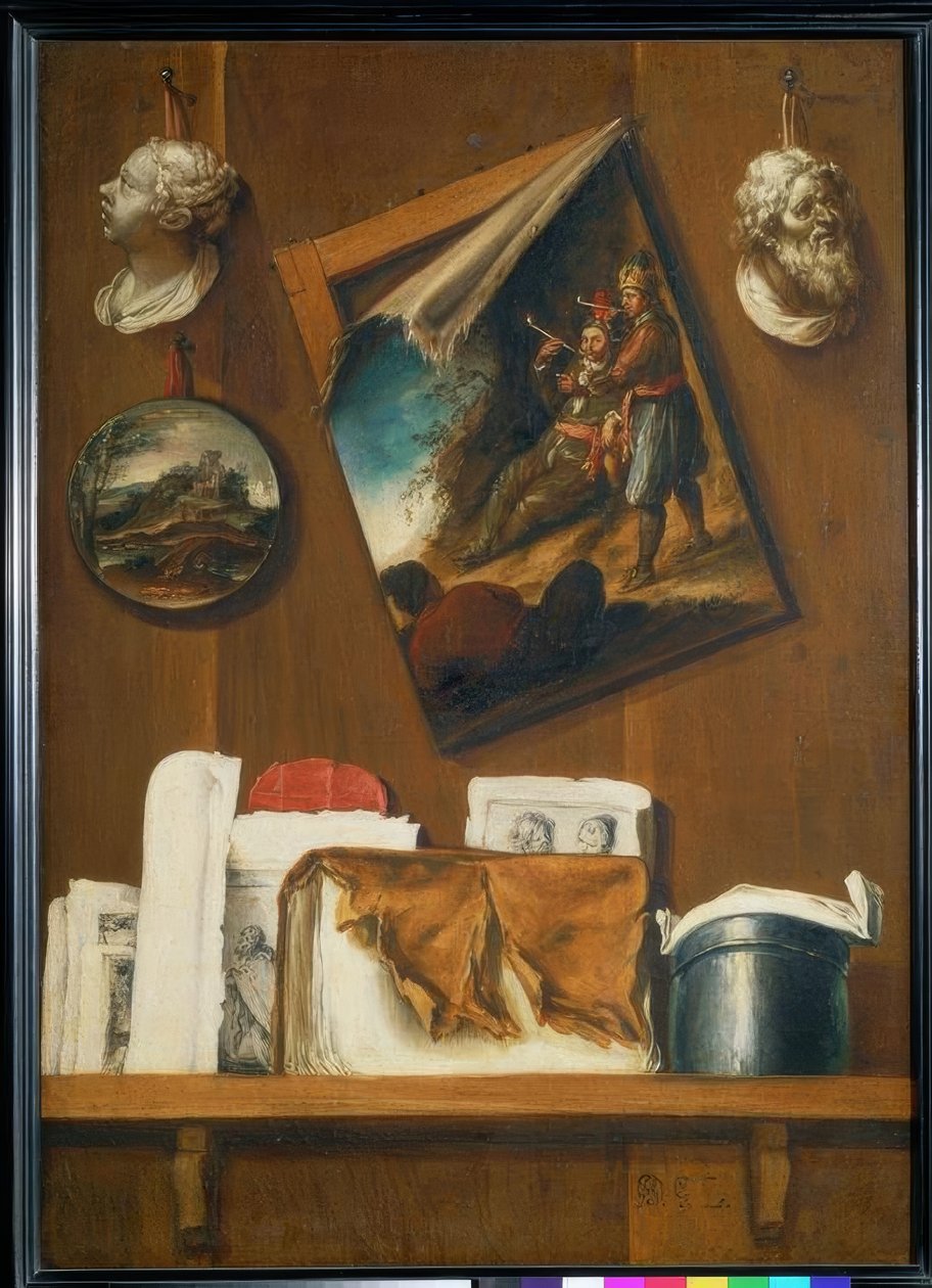 Stilleben som trompe-l’oeil: Tobaken. Allegori om luktsinnet av Bernardo y Llorente