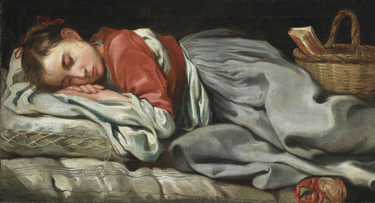 Ung flicka som sover av Bernardt Keil or Keyl