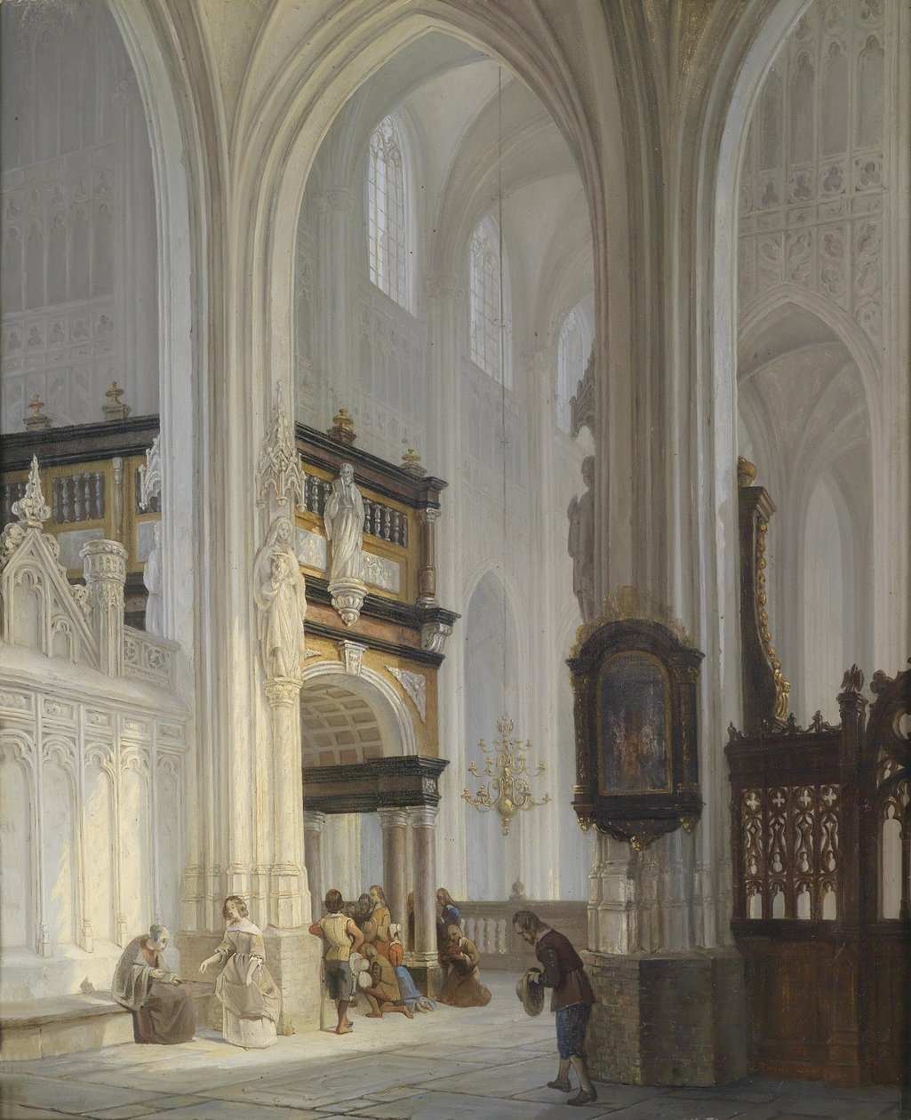 Kircheninterieur av Bernardus van de Laar
