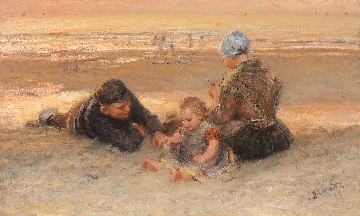 Den lyckliga familjen av Bernardus Johannes Blommers or Bloomers