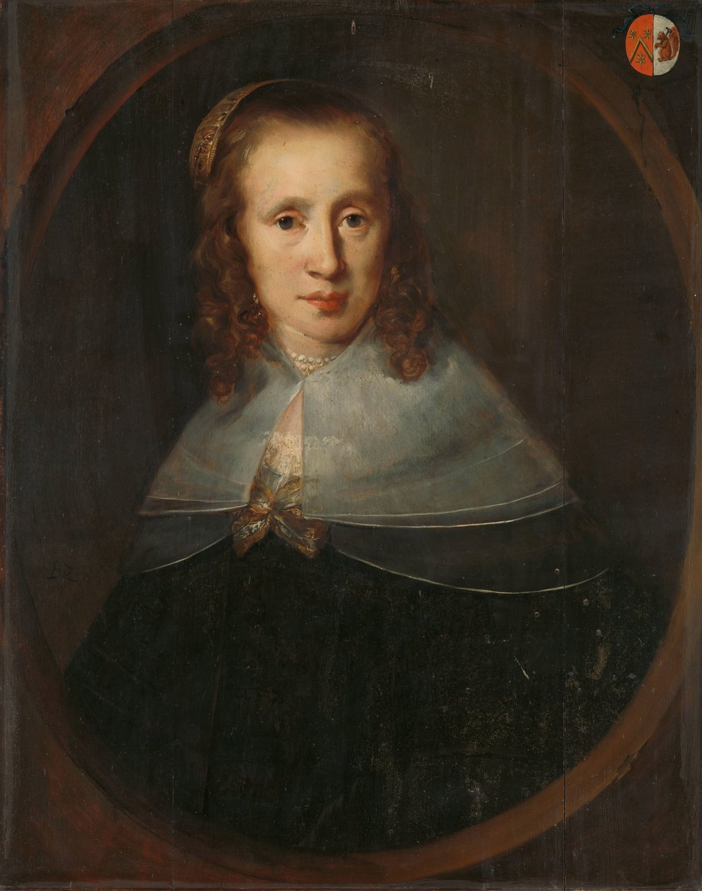 Porträtt av Digna de Maets. François Leydeckers första fru av Bernardus Swaerdecroon