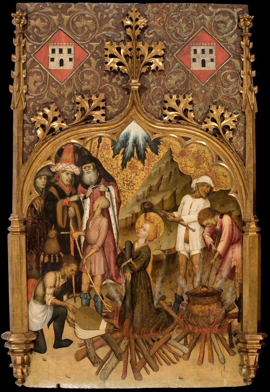 Saint Lucys martyrskap av Bernat Martorelli
