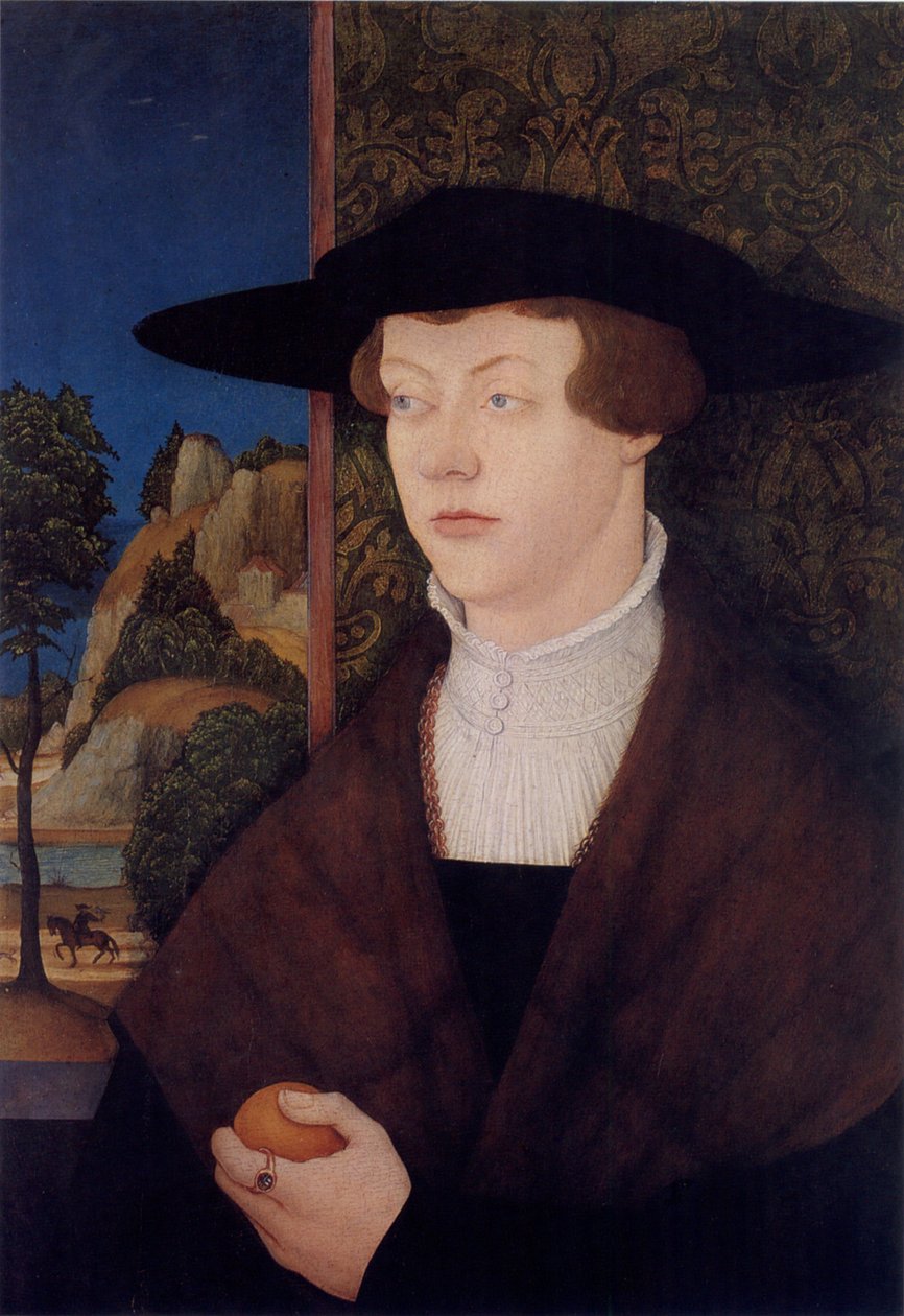 Porträtt av Memmingen -patricien Hans Rott av Bernhard Strigel