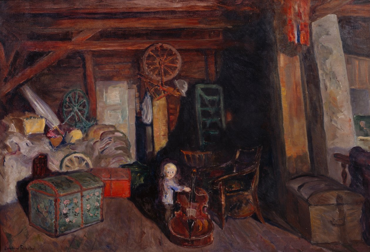 Den mörka vinden (olja på duk) av Bernhard Dorotheus Folkestad