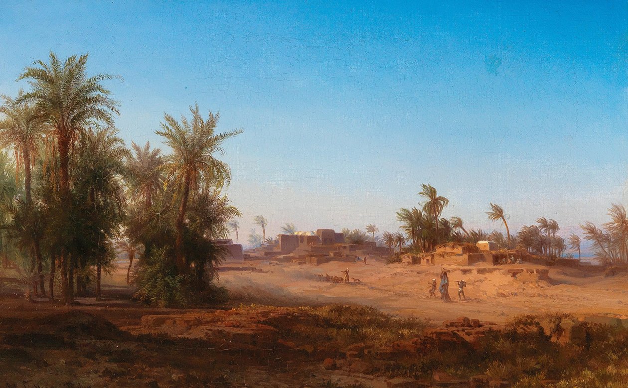 En scen från Egypten av Bernhard Fiedler